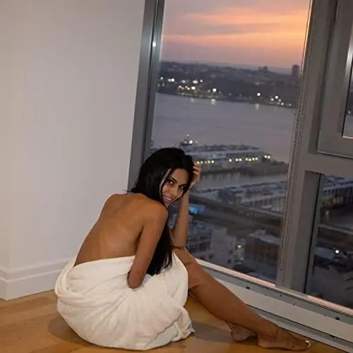 Mosobam 700 GSM Hotel Luxury Bath Towels 30X58, White, Set of 4, Oversized Turkish Towels, Viscose Made from Bamboo - Turkish Cotton - Image 4