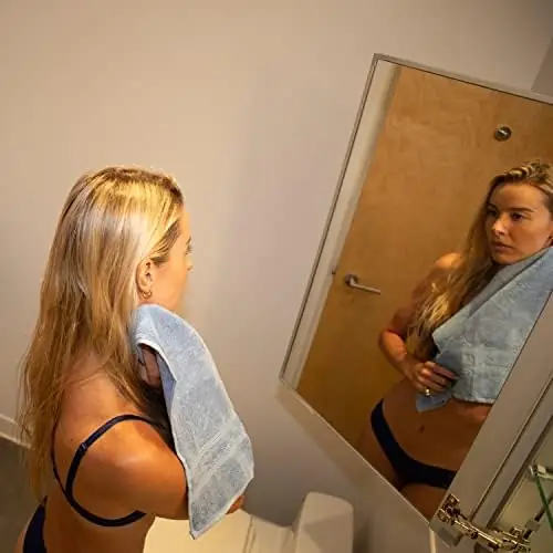 Mosobam 700 GSM Luxury 8pc Large Oversized Bathroom Set, Allure Blue, 2 Bath Towels 30X58 2 Hand Towels 16X30 4 Face Washcloths (Wash Cloth) 13X13, Turkish Towel Sets, Viscose Made from Bamboo - Image 6