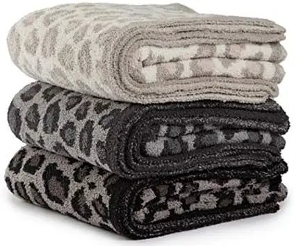 Barefoot Dreams CozyChic Safari Blanket Cream Multi - Image 3
